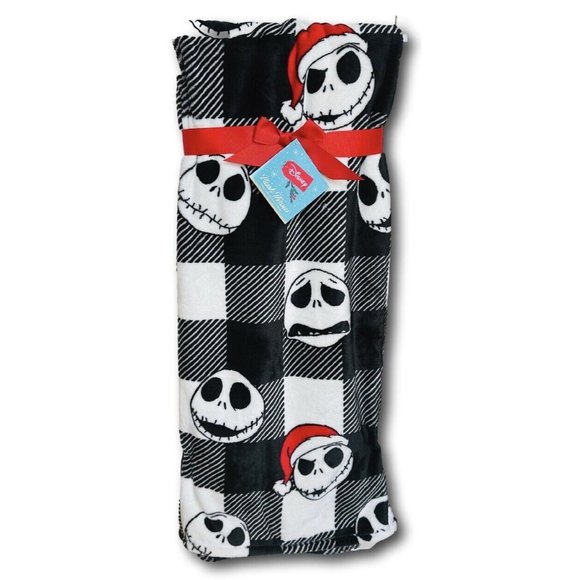 Halloween Disney Christmas Blanket Jack Skellington Nightmare Before Xma… - Picture 1 of 4